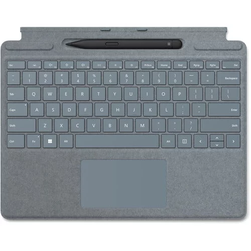 Microsoft Surface Pro Signature Keyboard Cover with Slim Pen 2 (Ice Blue)