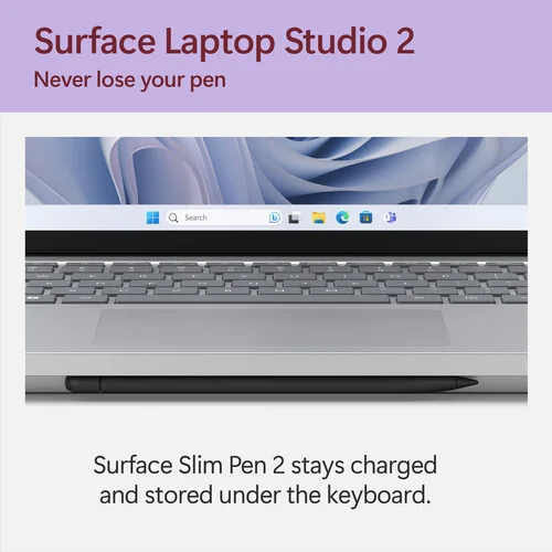Microsoft Surface Laptop Studio 2 14.4" Tablet 2-in-1 Laptop 120Hz Intel Core i7-13700H 16GB RAM 512GB SSD NVIDIA GeForce RTX 4050 6GB Platinum - Imagen 14